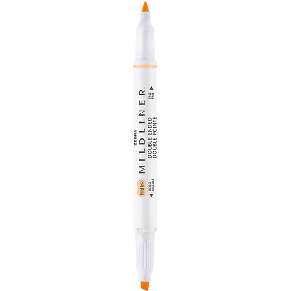 Pincel marca texto Mildliner, Ponta dupla, Laranja, 23.029, Zebra - BT 1 UN Pincel marca texto Mildliner, Ponta dupla, Laranja, 23.029, Zebra - BT 1 UN