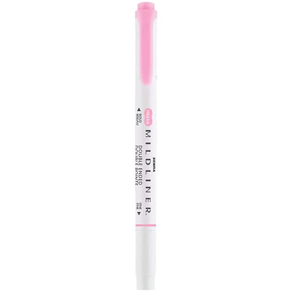 Pincel marca texto Mildliner, Ponta dupla, Rosa, 23.024, Zebra - BT 1 UN Pincel marca texto Mildliner, Ponta dupla, Rosa, 23.024, Zebra - BT 1 UN