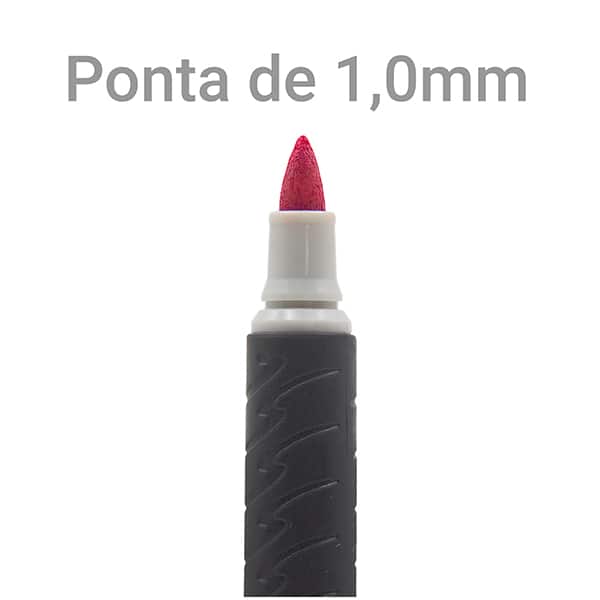 Pincel marcador permanente 1,0mm, Vermelho, Spiral - 1 UN Pincel marcador permanente 1,0mm, Vermelho, Spiral - 1 UN