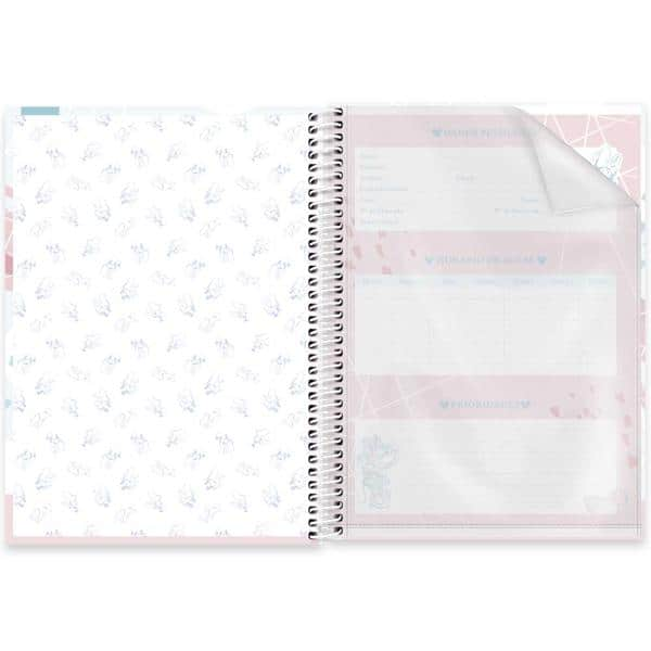 Caderno Universitário Capa Dura, 1 x 1, 80 Folhas, Minnie Style, 2523997, Spiral Mis - PT 1 UN