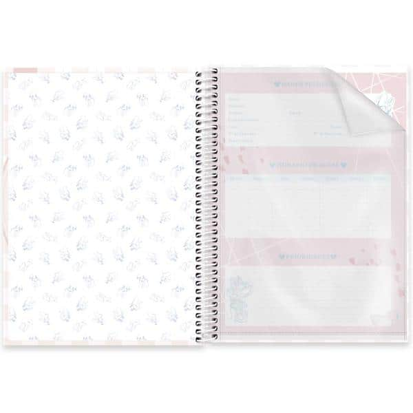 Caderno Universitário Capa Dura, 1 x 1, 80 Folhas, Minnie Disney Style, 2524000, Spiral Mis - PT 1 UN