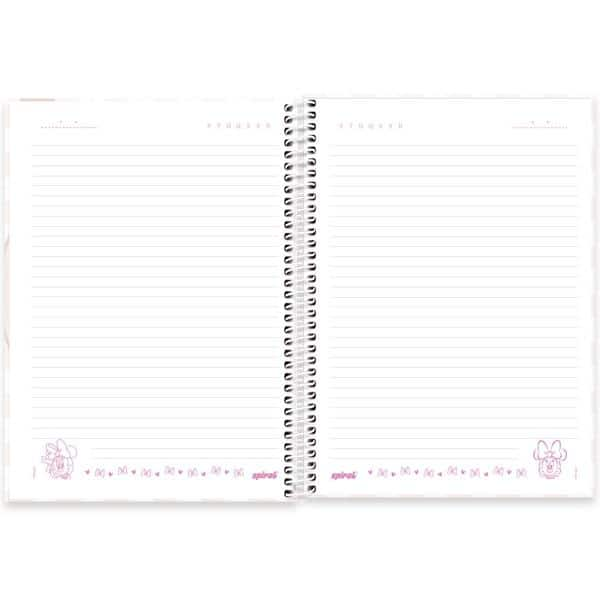 Caderno Universitário Capa Dura, 1 x 1, 80 Folhas, Minnie Disney Style, 2524000, Spiral Mis - PT 1 UN