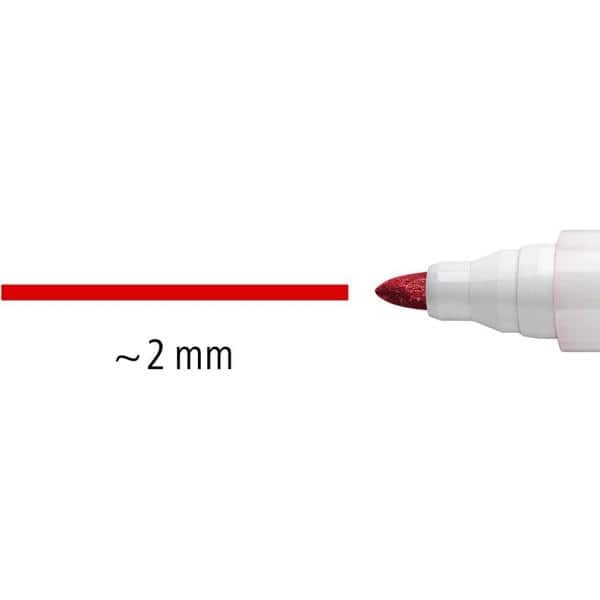 Pincel Marcador Quadro Branco 3,0mm, 4 cores Lumocolor, 351WP402, Staedtler - BT 1 UN