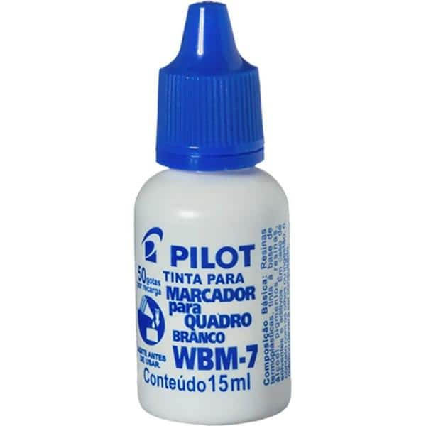 Reabastecedor para pincel de quadro branco, Azul, 15ml, Pilot - PT 1 UN