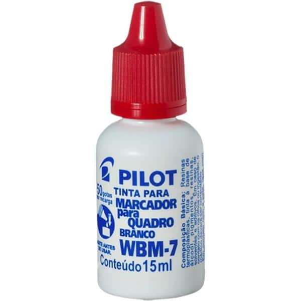 Reabastecedor para pincel de quadro branco, vermelho, 15ml, Pilot - PT 1 UN