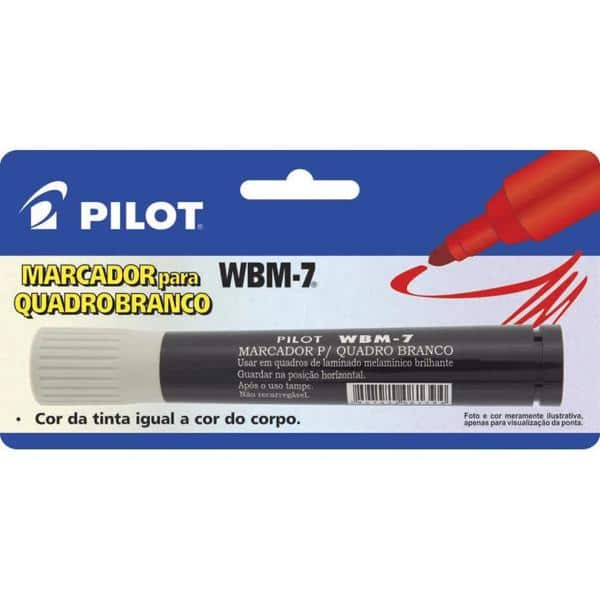 Pincel Marcador Quadro Branco WBM-7, Preto, M024PR, Pilot - BT 1 UN