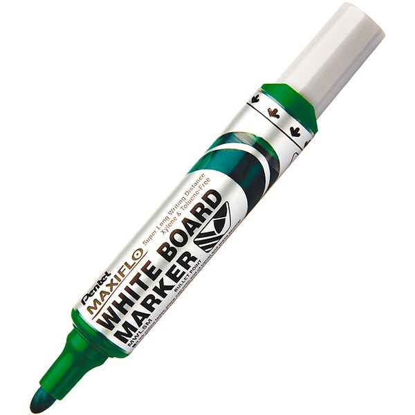 Pincel para quadro branco, Verde, SM/MWL5M-D, Pentel - BT 1 UN