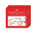 Pincel quadro branco, Vermelho, Faber-Castell - PT 12 UN