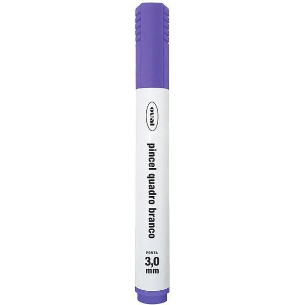 Pincel Marcador para Quadro Branco, 3,0mm, Roxo, Oval - BT 1 UN