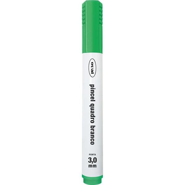 Pincel Marcador para Quadro Branco, 3,0mm, Verde, Oval - BT 1 UN