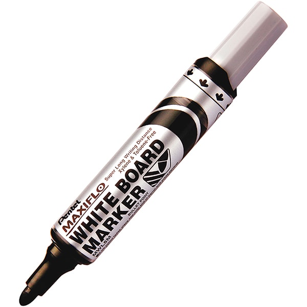 Pincel para quadro branco, Preto, SM/MWL5M-A, Pentel - BT 1 UN