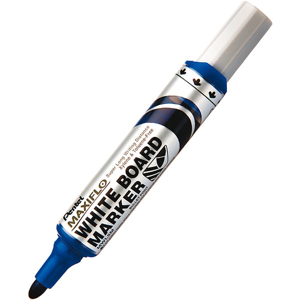 Pincel para quadro branco, Azul, SM/MWL5M-C, Pentel - BT 1 UN