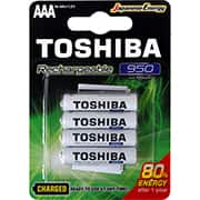 Pilha recarregável AAA 950mAh 72477 Toshiba BT 4 UN Pilha recarregável AAA 950mAh 72477 Toshiba BT 4 UN