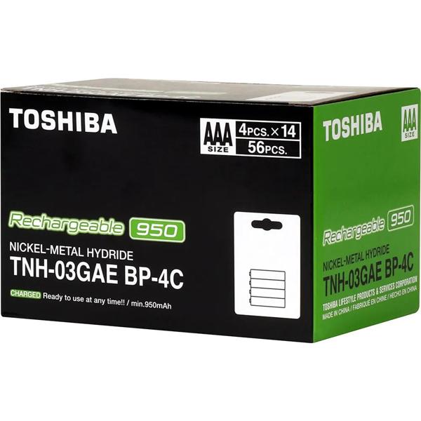 Pilha recarregável AAA 950mAh 72477 Toshiba BT 4 UN