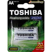 Pilha recarregável AA 2600mAh 72473 Toshiba BT 2 UN Pilha recarregável AA 2600mAh 72473 Toshiba BT 2 UN