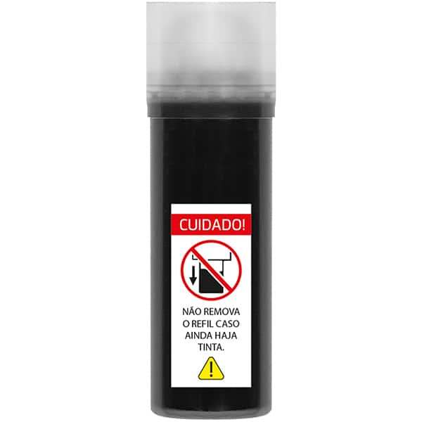 Refil de tinta para pincel quadro branco, 3,0mm, Preto, G206T, Spiral - PT 1 UN