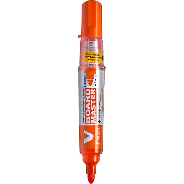 Pincel para quadro branco recarregável, Laranja, Ponta de 2,3mm, Pilot - BT 1 UN
