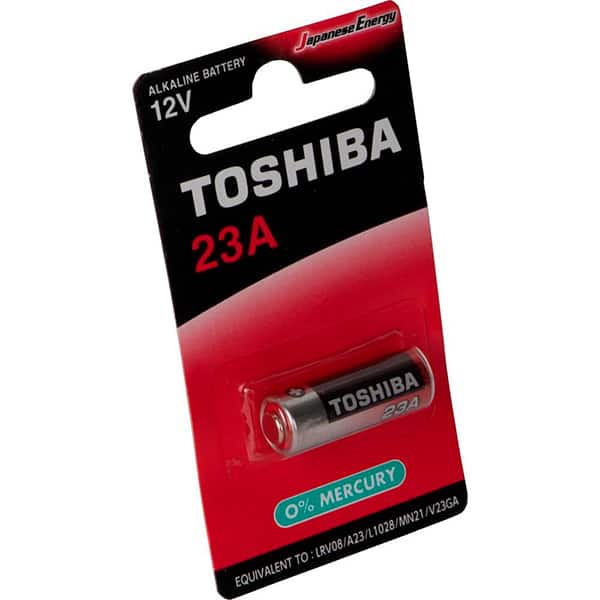 Pilha alcalina 23A, 12v, 75265, Toshiba - BT 1 UN Pilha alcalina 23A, 12v, 75265, Toshiba - BT 1 UN