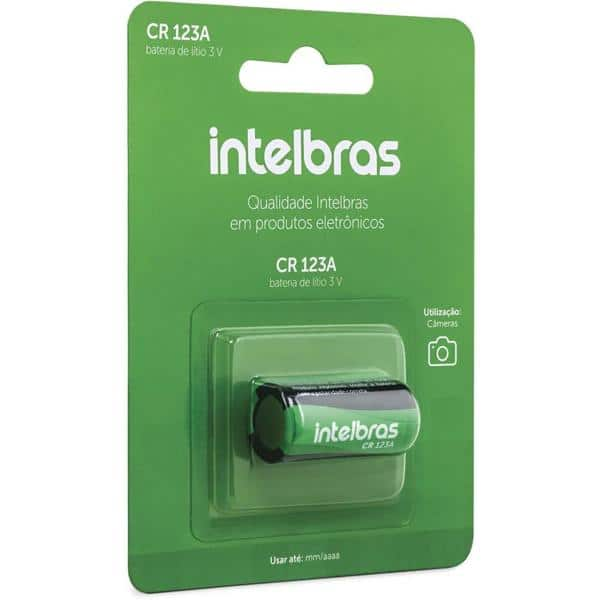 Bateria de lítio, 3v, CR123A, Intelbras - BT 1 UN