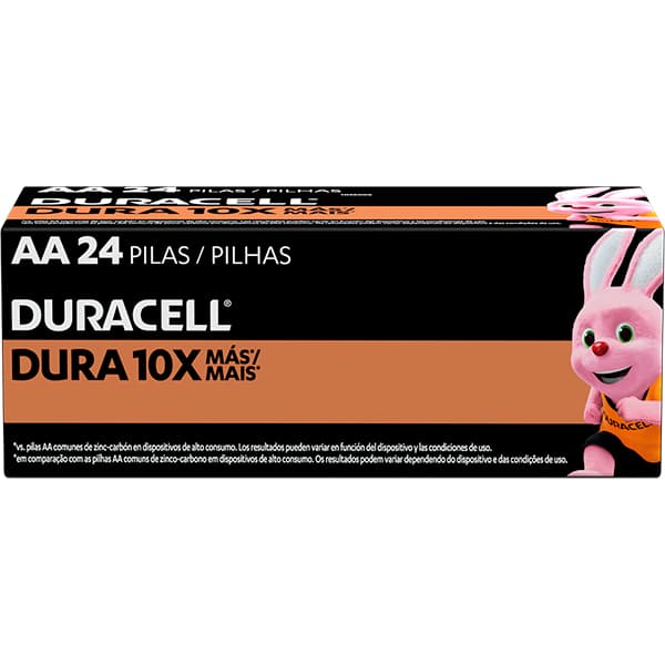 Pilha Alcalina Duracell Pequena AA - CX 24 UN