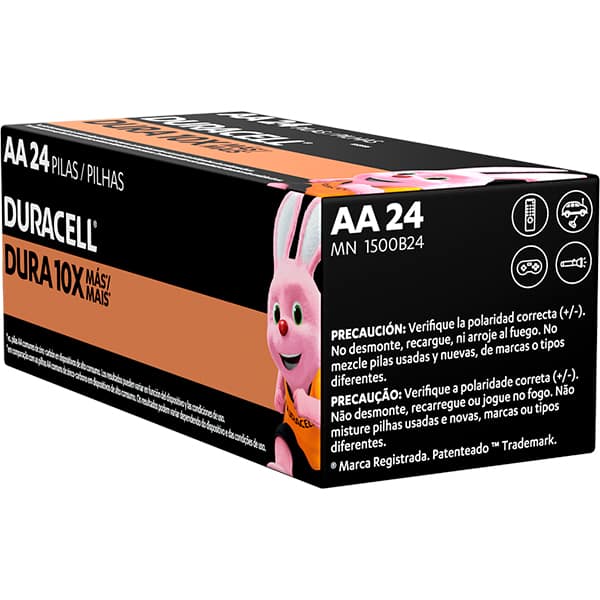 Pilha Alcalina Duracell Pequena AA - CX 24 UN