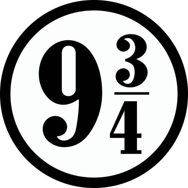 Placa decorativa 9 3/4 073 Legião Nerd BT 1 UN