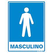 Placa para sinalização sanitário masculino 15x20, 030AB, Sinalize - BT 1 UN Placa para sinalização sanitário masculino 15x20, 030AB, Sinalize - BT 1 UN