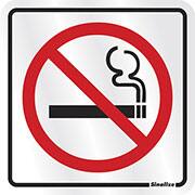 Placa p/ sinalização 12x12 proibido fumar 900AH Sinalize PT 1 UN Placa p/ sinalização 12x12 proibido fumar 900AH Sinalize PT 1 UN