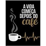 Placa decorativa Depois do Café 327 Legião Nerd PT 1 UN