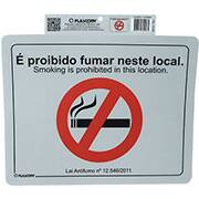 Placa p/sinaliz. Proibido fumar PAL-01160 Plascony PT 1 UN Placa p/sinaliz. Proibido fumar PAL-01160 Plascony PT 1 UN