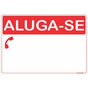 Placa para sinalização, Aluga-se, 20 x 30cm, PAL-01390, Plascony - PT 1 UN Placa para sinalização, Aluga-se, 20 x 30cm, PAL-01390, Plascony - PT 1 UN