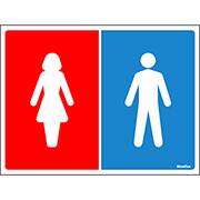 Placa para sinalização 15x20 pictograma masculino/feminino, 030AK ,Sinalize - CA 1 UN Placa para sinalização 15x20 pictograma masculino/feminino, 030AK ,Sinalize - CA 1 UN