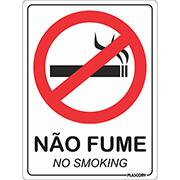 Placa de sinalização, Proibido fumar, PAL-01271, Plascony - PT 1 UN