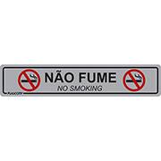 Placa p/sinaliz. 5x25 não fume PAL-01275 Plascony PT 1 UN