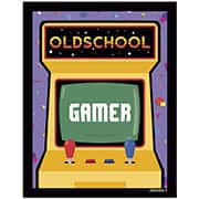 Placa decorativa, Oldschool Gamer, PL438, Legião Nerd - BT 1 UN