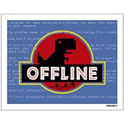 Placa decorativa, Offline, PL439, Legião Nerd - BT 1 UN