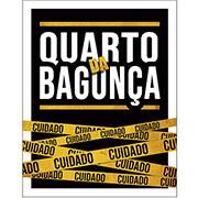 Placa decorativa, Quarto da Bagunça, PL440, Legião Nerd - BT 1 UN