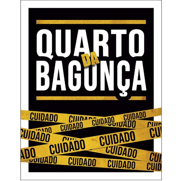 Placa decorativa, Quarto da Bagunça, PL440, Legião Nerd - BT 1 UN