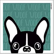 Placa decorativa, Woof Woof, PL351, Legião Nerd - BT 1 UN