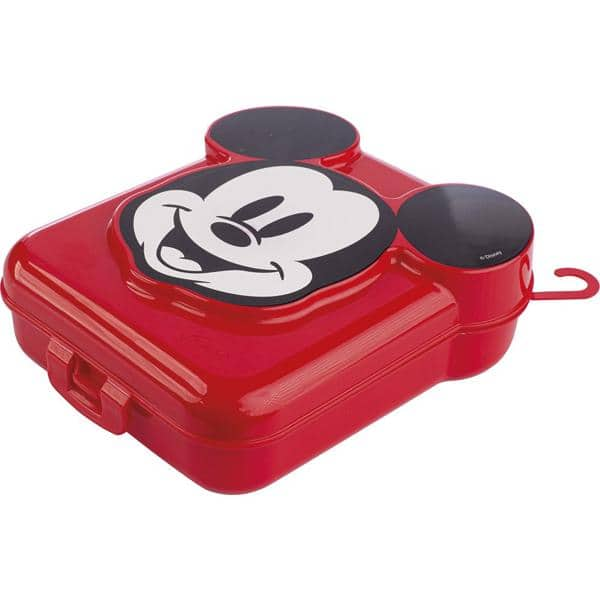 Porta Lanche Mickey Disney 3d Bpa Free 14662 Plasutil - PT 1 UN