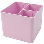 Organizador de mesa rosa pastel com 3 divisórias 3020.WP.00 Dello 1 UN