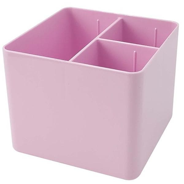 Organizador de mesa rosa pastel com 3 divisórias 3020.WP.00 Dello 1 UN