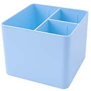 Organizador de mesa azul pastel com 3 divisórias 3020.BP.00 Dello 1 UN