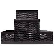 Organizador de mesa aramado preto B83-318 Spiral Office PT 1 UN