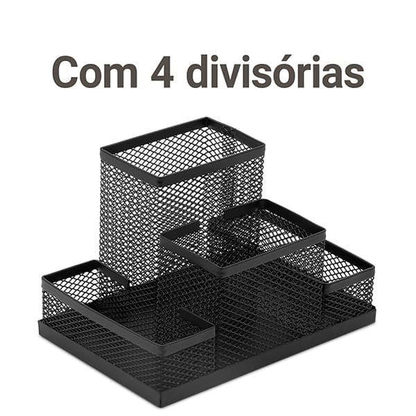 Organizador de mesa aramado preto B83-318 Spiral Office PT 1 UN