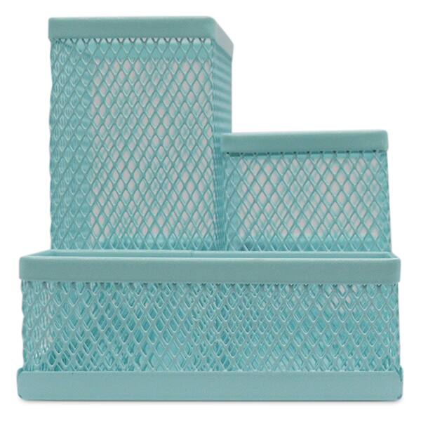 Organizador de mesa aramado verde pastel B83-318 Spiral Office PT 1 UN