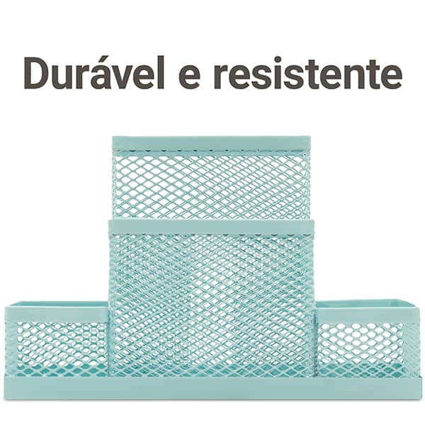 Organizador de mesa aramado verde pastel B83-318 Spiral Office PT 1 UN