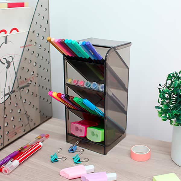 Organizador de mesa diagonal fumê 10330116 Maxcril CX 1 UN