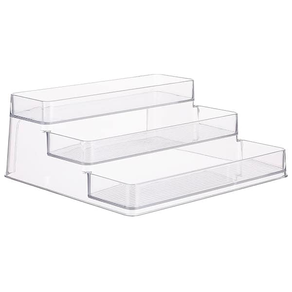 Organizador de mesa com 3 andares, 23,7 x 10,2 x 26,3cm, Cristal, UD010009, Dello - PT 1 UN Organizador de mesa com 3 andares, 23,7 x 10,2 x 26,3cm, Cristal, UD010009, Dello - PT 1 UN
