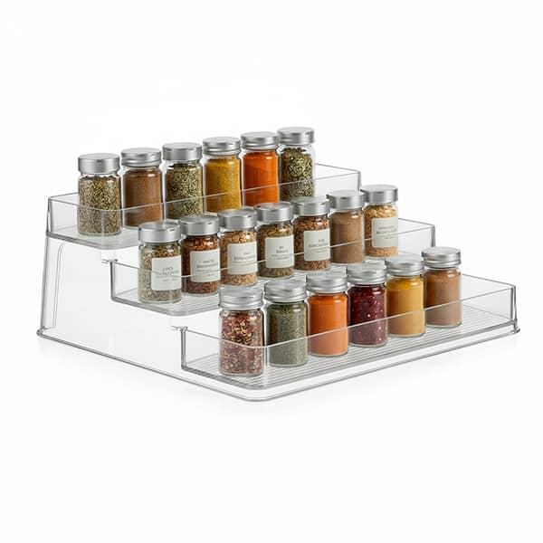 Organizador de mesa com 3 andares, 23,7 x 10,2 x 26,3cm, Cristal, UD010009, Dello - PT 1 UN Organizador de mesa com 3 andares, 23,7 x 10,2 x 26,3cm, Cristal, UD010009, Dello - PT 1 UN